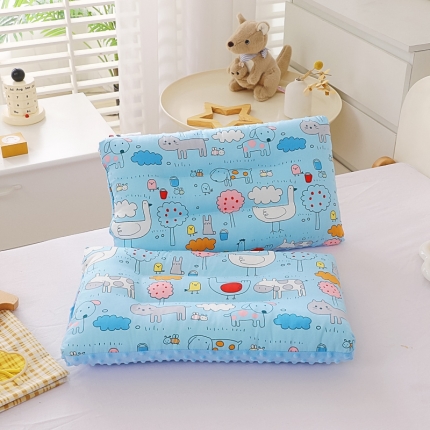 91家纺网 家纺一手货源 找家纺 冬巢 枕芯 新款全棉A类儿童安抚豆豆枕儿童枕头枕套幼儿园枕芯