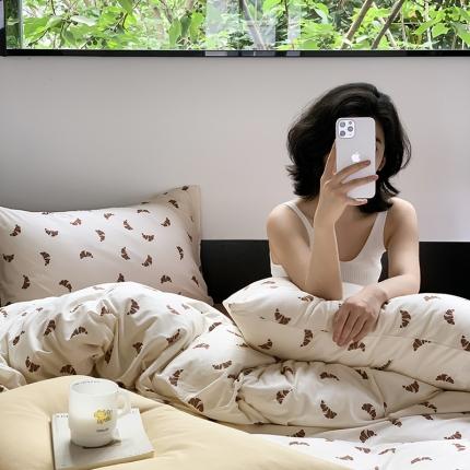 91家纺网 家纺一手货源 找家纺 （总）源启生活2023新款亲肤舒适秋冬全棉针织棉四件套