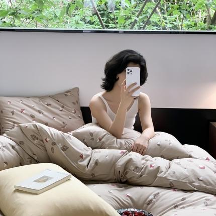 91家纺网 家纺一手货源 找家纺 （总）源启生活2023新款亲肤舒适秋冬全棉针织棉四件套