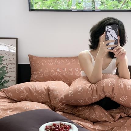 91家纺网 家纺一手货源 找家纺 （总）源启生活2023新款亲肤舒适秋冬全棉针织棉四件套