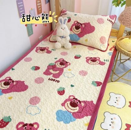 91家纺网 家纺一手货源 找家纺 （总）赫梵茜2023新款多功能秋冬保暖A类牛奶绒床盖三件套