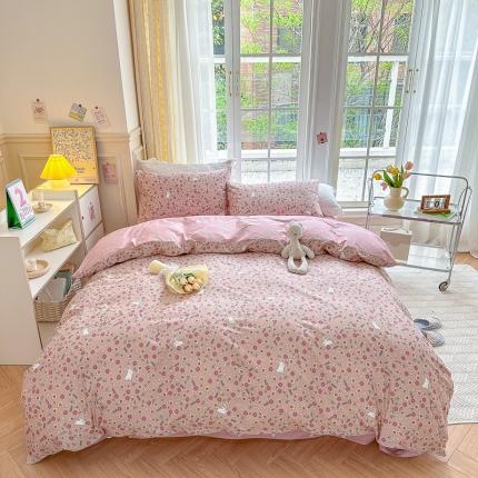 91家纺网 家纺一手货源 找家纺 (总)清雅福 2023春夏新品全棉13372印花系列单品被套