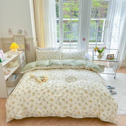 91家纺网 家纺一手货源 找家纺 (总)清雅福 2023春夏新品全棉13372印花系列单品被套