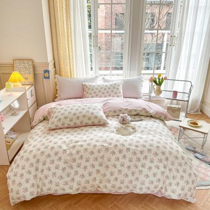 91家纺网 家纺一手货源 找家纺 (总)清雅福 2023春夏新品全棉13372印花系列单品被套