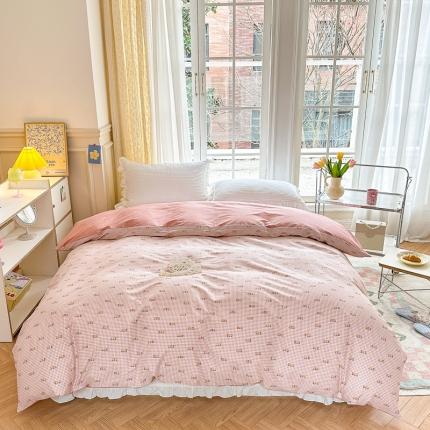 91家纺网 家纺一手货源 找家纺 (总)清雅福 2023春夏新品全棉13372印花系列单品被套