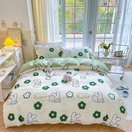 91家纺网 家纺一手货源 找家纺 (总)清雅福 2023春夏新品全棉13372印花系列单品被套