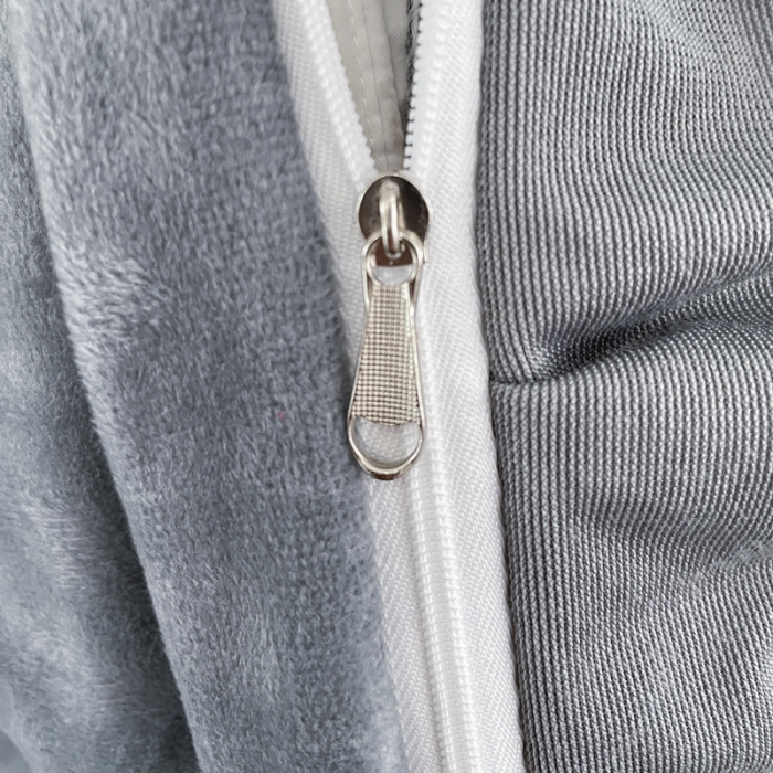 91家纺网 家纺一手货源 找家纺 金米诺 2024新款婴儿绒韩版床单绣花四件套 灰色