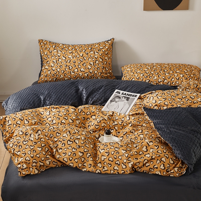 91家纺网 家纺一手货源 找家纺 （总）怡家居 2023新款秋冬棉加豆豆绒印花四件套