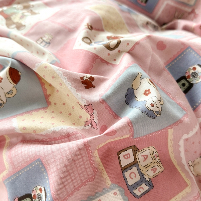 91家纺网 家纺一手货源 找家纺 怡家居 2023新款秋冬棉加豆豆绒印花四件套 米可庄园