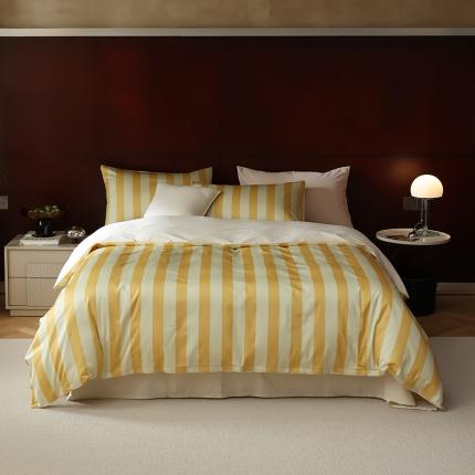 91家纺网 家纺一手货源 找家纺 寐眠 2023新款100支长绒棉全棉印花四件套 暮光