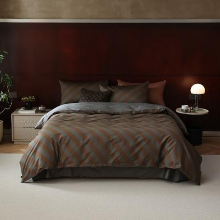 寐眠 2023新款100支长绒棉全棉印花四件套 琥珀