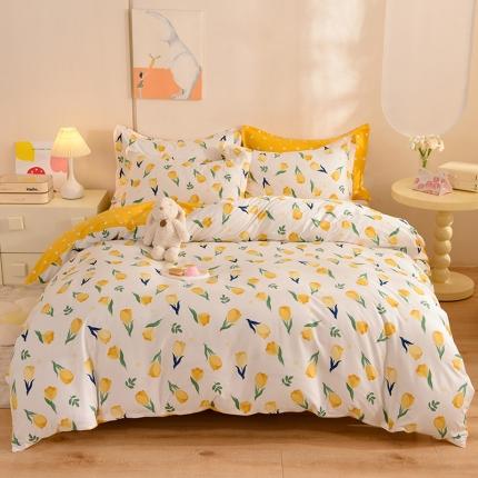 91家纺网 家纺一手货源 找家纺 总甜之梦 2025新款纯棉印花12868四件套