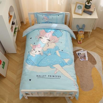 91家纺网 家纺一手货源 找家纺 （总）八零年代 2023新款大版卡通牛奶绒幼儿园三件套宝宝绒保暖套件