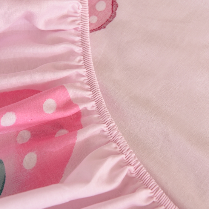 91家纺网 家纺一手货源 找家纺 甜之梦 2025新款纯棉印花12868四件套草莓熊