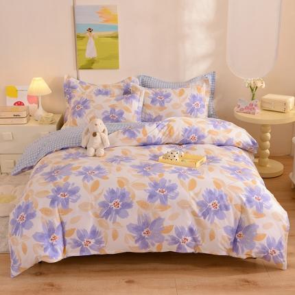 甜之梦 2025新款纯棉印花12868四件套花海