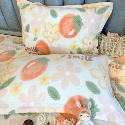 91家纺网 家纺一手货源 找家纺 (总)百寐2023年保暖牛奶绒信封枕套+枕芯组合防静电牛奶绒枕芯保护套