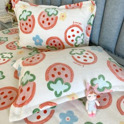 91家纺网 家纺一手货源 找家纺 (总)百寐2023年保暖牛奶绒信封枕套+枕芯组合防静电牛奶绒枕芯保护套