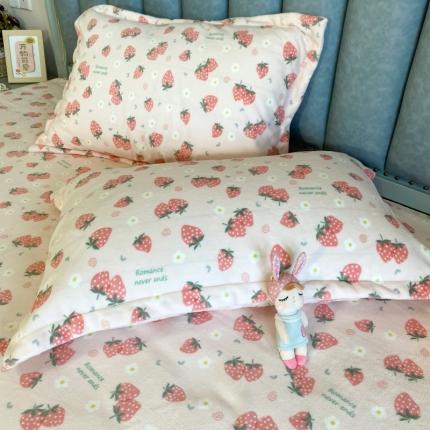 91家纺网 家纺一手货源 找家纺 (总)百寐2023年保暖牛奶绒信封枕套+枕芯组合防静电牛奶绒枕芯保护套