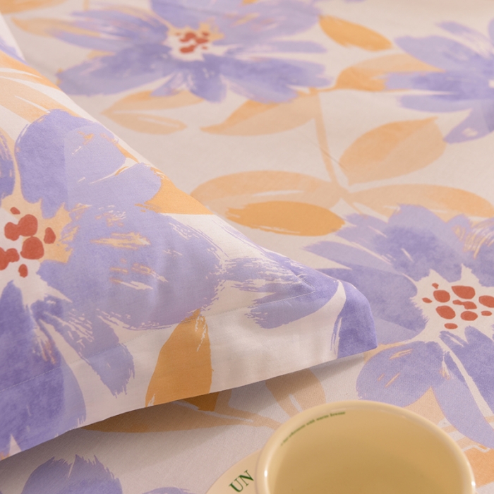 91家纺网 家纺一手货源 找家纺 甜之梦 2025新款12868全棉印花系列单品枕套花海