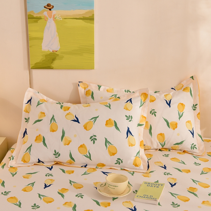 91家纺网 家纺一手货源 找家纺 甜之梦 2025新款12868全棉印花系列单品枕套约定