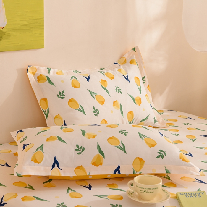 91家纺网 家纺一手货源 找家纺 甜之梦 2025新款12868全棉印花系列单品枕套约定