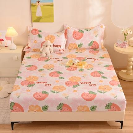 91家纺网 家纺一手货源 找家纺 总甜之梦 新款12868全棉印花系列单床笠（可接缺角异型）