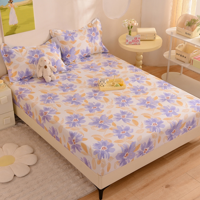 91家纺网 家纺一手货源 找家纺 总甜之梦 新款12868全棉印花系列单床笠（可接缺角异型）