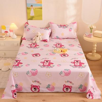 91家纺网 家纺一手货源 找家纺 总甜之梦 新款12868全棉定制尺寸印花系列单床单