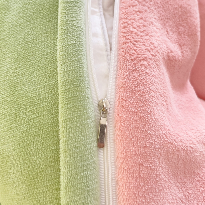 91家纺网 家纺一手货源 找家纺 牛奶绒双拼小香风刺绣贴布绣四件套-戴安娜（含买家秀）戴安娜-蜜桃粉