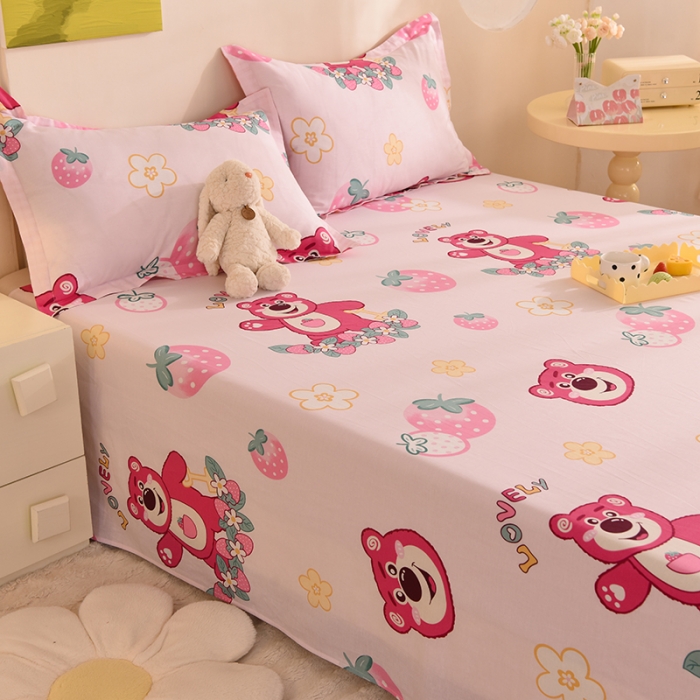 91家纺网 家纺一手货源 找家纺 总甜之梦 新款12868全棉定制尺寸印花系列单床单