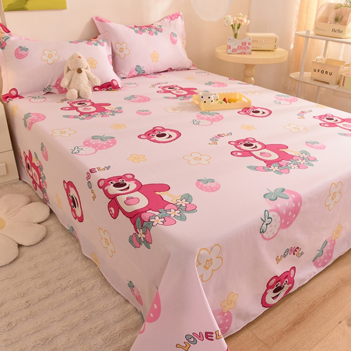 91家纺网 家纺一手货源 找家纺 总甜之梦 新款12868全棉定制尺寸印花系列单床单