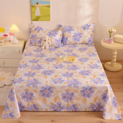 91家纺网 家纺一手货源 找家纺 甜之梦 新款12868全棉定制尺寸印花系列单床单花海