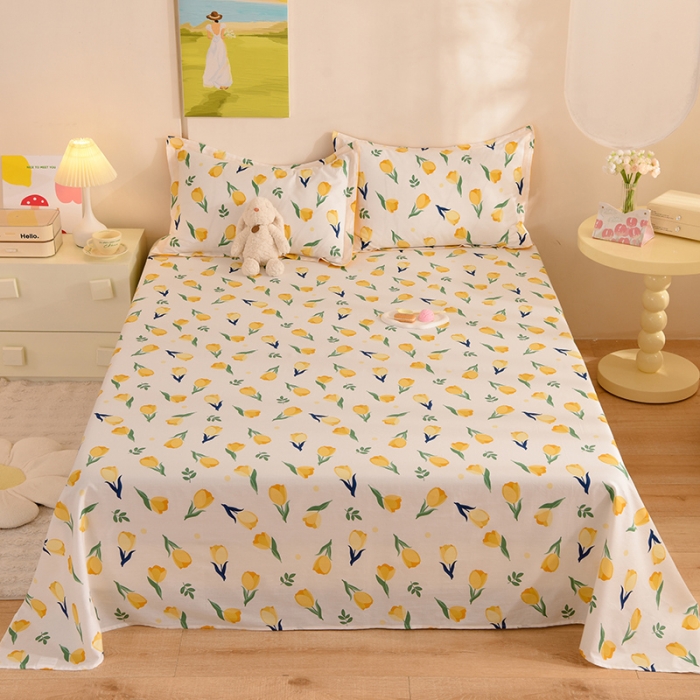 91家纺网 家纺一手货源 找家纺 甜之梦 新款12868全棉定制尺寸印花系列单床单约定