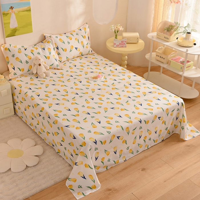 91家纺网 家纺一手货源 找家纺 甜之梦 新款12868全棉定制尺寸印花系列单床单约定