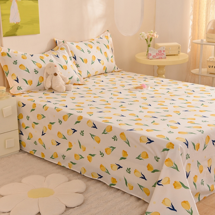 91家纺网 家纺一手货源 找家纺 甜之梦 新款12868全棉定制尺寸印花系列单床单约定