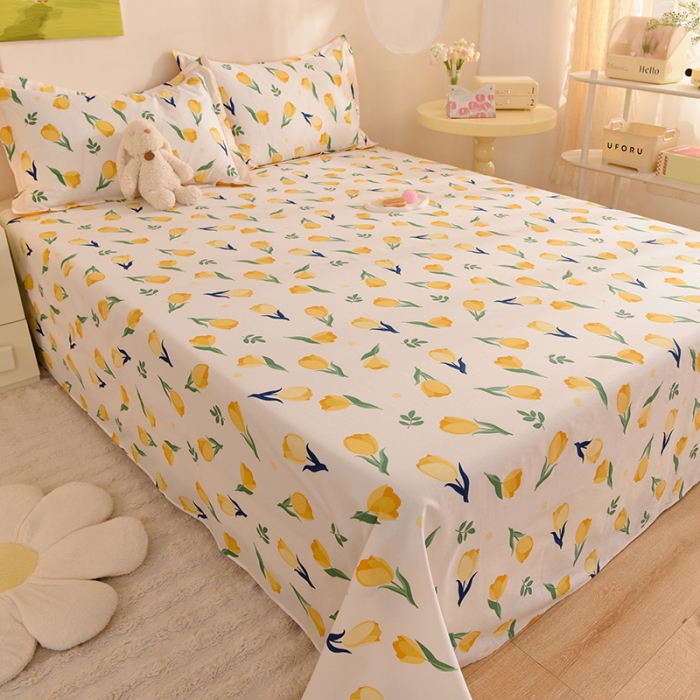 91家纺网 家纺一手货源 找家纺 甜之梦 新款12868全棉定制尺寸印花系列单床单约定