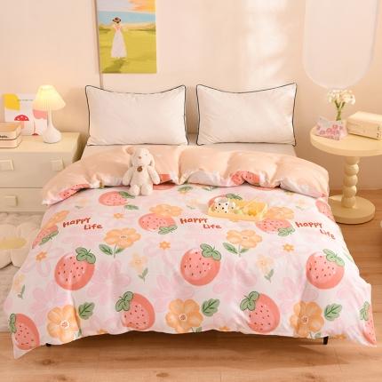 91家纺网 家纺一手货源 找家纺 总甜之梦 新款12868全棉定制尺寸印花系列单被套