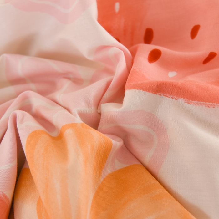 91家纺网 家纺一手货源 找家纺 甜之梦 新款12868全棉定制尺寸印花系列单被套快乐草莓