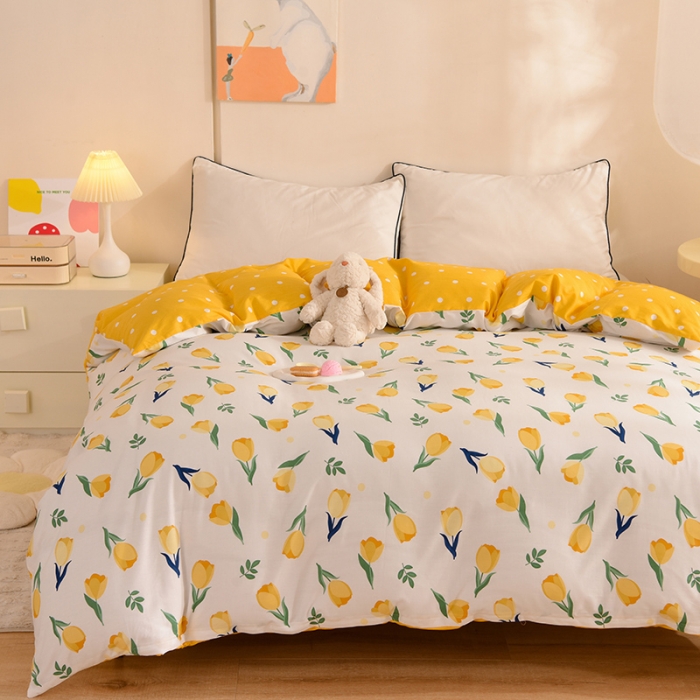 91家纺网 家纺一手货源 找家纺 甜之梦 新款12868全棉定制尺寸印花系列单被套约定