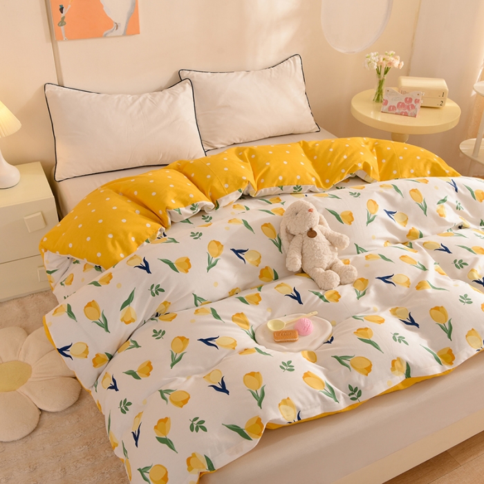 91家纺网 家纺一手货源 找家纺 甜之梦 新款12868全棉定制尺寸印花系列单被套约定