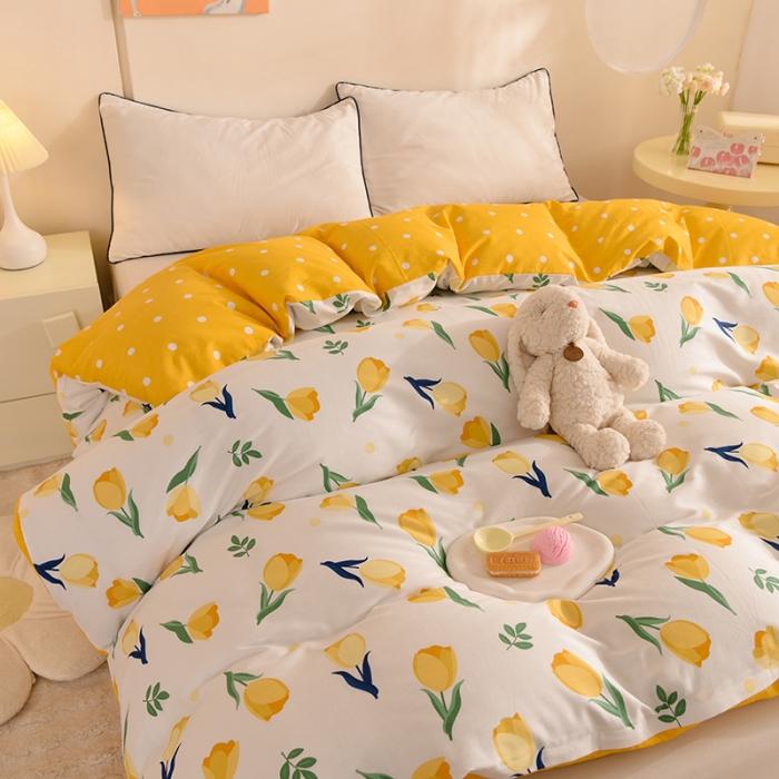 91家纺网 家纺一手货源 找家纺 甜之梦 新款12868全棉定制尺寸印花系列单被套约定