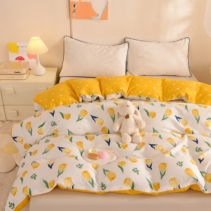 91家纺网 家纺一手货源 找家纺 甜之梦 新款12868全棉定制尺寸印花系列单被套约定