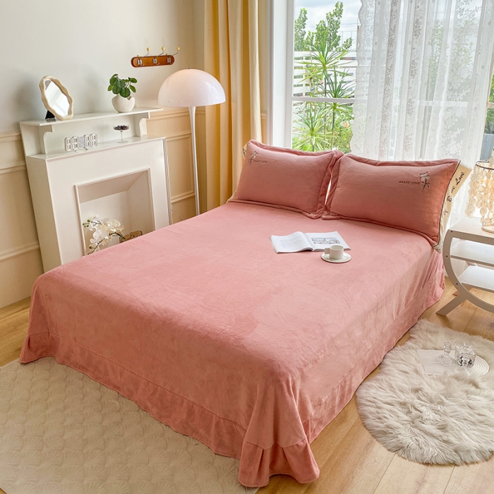 91家纺网 家纺一手货源 找家纺 可以家居 2023新款全消光云绒雅思绒牛奶绒刺绣四件套-漫妮 漫妮-玉