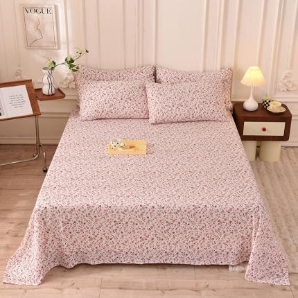 91家纺网 家纺一手货源 找家纺 （总）甜之梦 2025新款针织棉印花单品床单（定制任何尺寸）