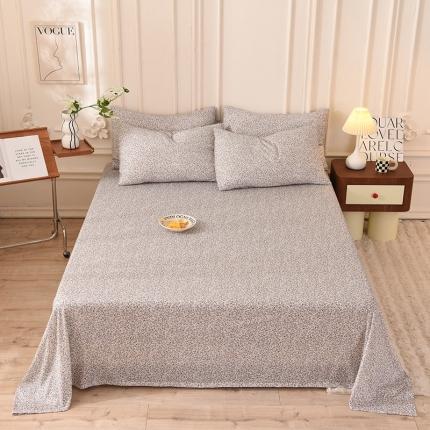 91家纺网 家纺一手货源 找家纺 （总）甜之梦 2025新款针织棉印花单品床单（定制任何尺寸）