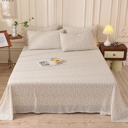 91家纺网 家纺一手货源 找家纺 （总）甜之梦 2025新款针织棉印花单品床单（定制任何尺寸）