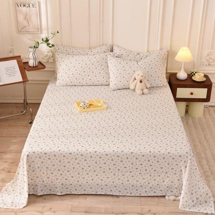 91家纺网 家纺一手货源 找家纺 （总）甜之梦 2025新款针织棉印花单品床单（定制任何尺寸）