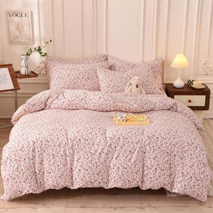 91家纺网 家纺一手货源 找家纺 （总）甜之梦 2025新款针织棉印花四件套（定制任何尺寸）