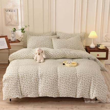 91家纺网 家纺一手货源 找家纺 （总）甜之梦 2025新款针织棉印花四件套（定制任何尺寸）