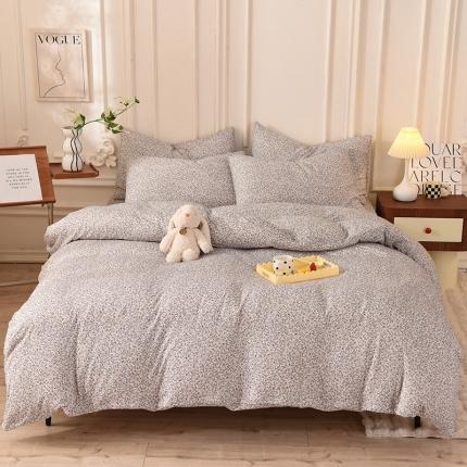 91家纺网 家纺一手货源 找家纺 （总）甜之梦 2025新款针织棉印花四件套（定制任何尺寸）